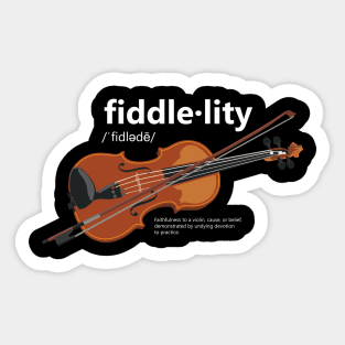 Fiddlelity Sticker